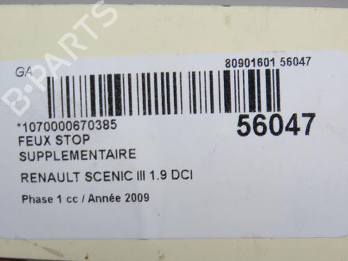 Used Third brake light RENAULT SCÉNIC III (JZ0/1_) 1.9 dCi (JZ0J, JZ1J, JZ1K, JZ1S) (131 hp) 30955855