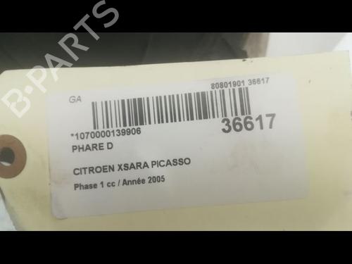 Used Right headlight CITROËN XSARA PICASSO (N68) 1.8 16V (115 hp) 9599778