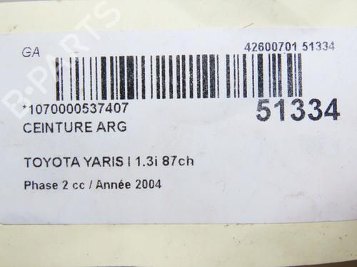 Gurtstraffer links hinten für TOYOTA YARIS (_P1_) 1.3 (SCP12_, SCP13_, SCP12R, SCP13R) (87 hp) 28830747
