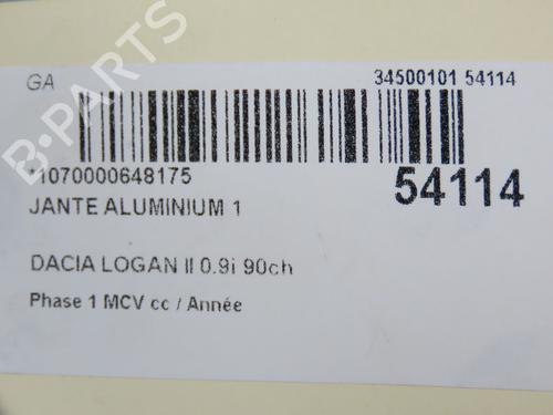 Felga DACIA LOGAN MCV II TCe 90 (K8M1, K8MA, K8AC) | BP29985924C45 