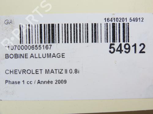 Used Ignition coil CHEVROLET MATIZ (M200, M250) 0.8 (52 hp) 28828938