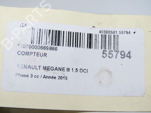 instrument-cluster-renault-megane-iii-grandtour-kz01-2008-2009-2010-2011-2012-2013-2014-2015-2016-31796633 main image