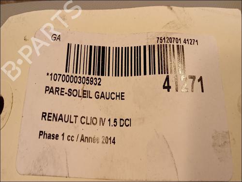 Used Left sun visor RENAULT CLIO IV (BH_) 1.5 dCi 90 (90 hp) 9617024