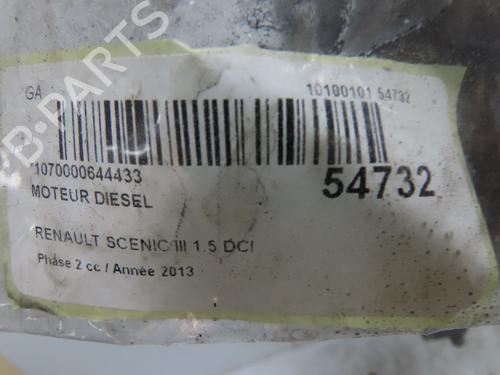 Used Engine RENAULT SCÉNIC III (JZ0/1_) 1.5 dCi (110 hp) 31119967