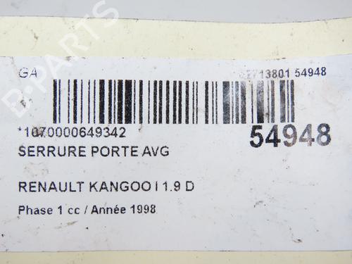 Used Front left lock RENAULT KANGOO Express (FC0/1_) D 65 1.9 (FC0E, FC02, FC0J, FC0N) (64 hp) 29263816