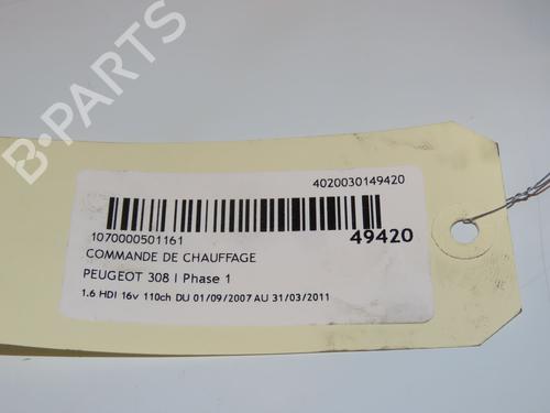 Climate control PEUGEOT 308 I (4A_, 4C_) 1.6 HDi | BP16555723I5 