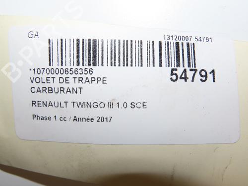 Fuel flap RENAULT TWINGO III (BCM_, BCA_) 1.0 SCe 70 (BCMB) | BP28828723C131 