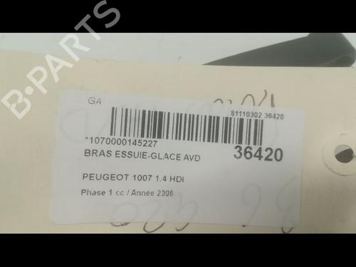 Front windshield wiper arm PEUGEOT 1007 (KM_) 1.4 HDi | BP14881120C143 