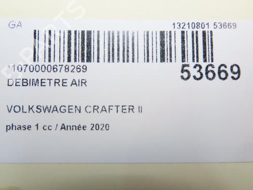 Mass air flow sensor VW CRAFTER Van (SY_, SX_) 2.0 TDI FWD (SYB, SYC, SYD) | BP30164273M95 