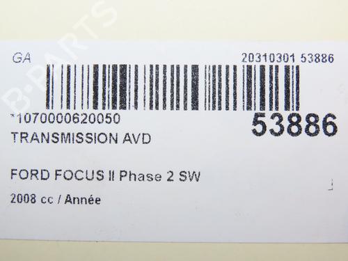 Right front driveshaft FORD FOCUS II Turnier (DA_, FFS, DS) 1.6 TDCi | BP28967363M39