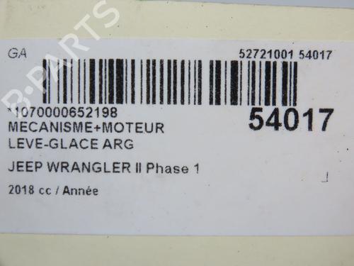 Vindusheismekanisme venstre bak JEEP WRANGLER IV (JL) 2.2 Multijet II (JL72, JL74) (200 hp) 31120912