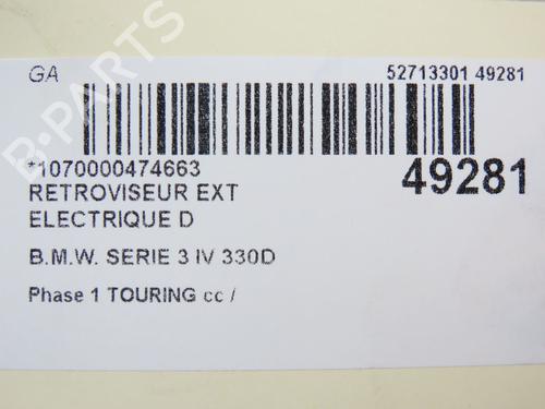 Right mirror BMW 3 Touring (E46) 330 d | BP28801952C27 