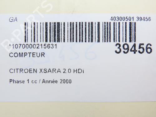 Used Instrument cluster CITROËN XSARA (N1) 2.0 HDi 90 (90 hp) 23174809