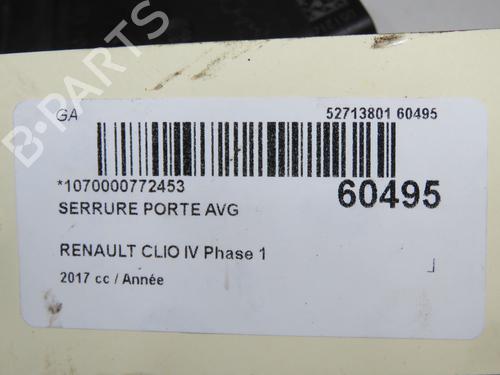 Używane Zamek drzwi przednich lewych Zamek drzwi przednich lewych RENAULT CLIO IV Grandtour (KH_) 1.5 dCi 90 (KHN3, KHN4) (90 hp) 37479661 37479661