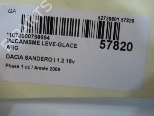 Rear left window mechanism DACIA SANDERO 1.2 16V | BP36427246C24 - Image 3