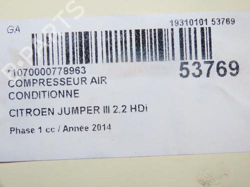 AC compressor CITROËN JUMPER II Van 2.2 HDi 130 | BP39387803M34  - Image 9