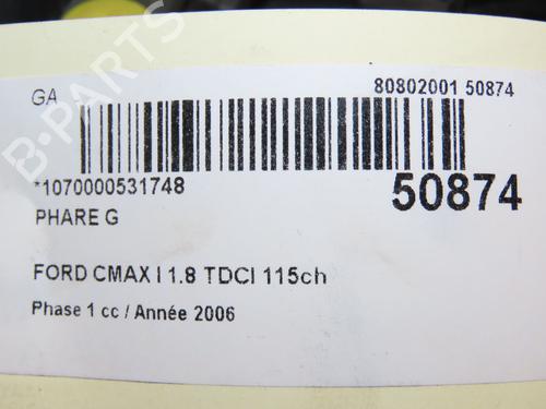 Left headlight FORD FOCUS C-MAX (DM2) 1.8 TDCi | BP23177791C28  - Image 5