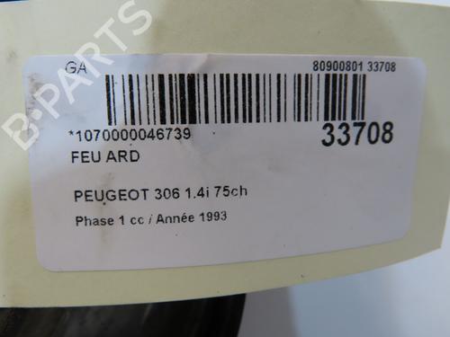 Used Right taillight Right taillight PEUGEOT 306 Hatchback (7A, 7C, N3, N5) 1.4 (75 hp) 34498054 34498054