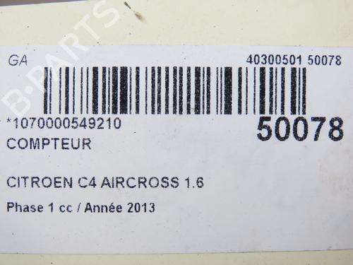 Used Instrument cluster CITROËN C4 AIRCROSS 1.6 HDi 115 (114 hp) 29294185
