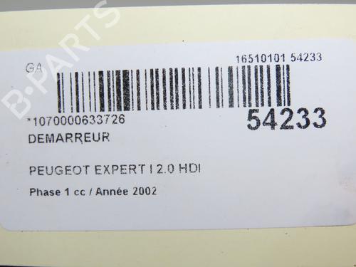 Used Starter PEUGEOT EXPERT Van (222) 2.0 HDI (94 hp) 30447495