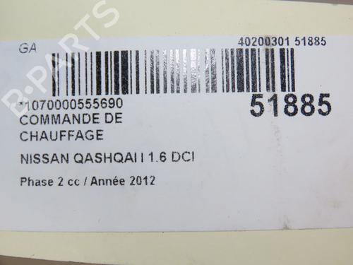 Climate control NISSAN QASHQAI I (J10, NJ10) 1.6 dCi | BP23124980I5 