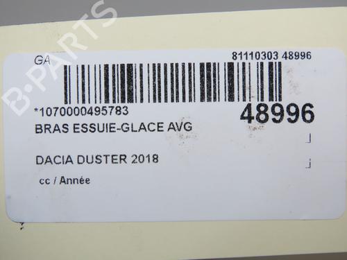 Used Front windshield wiper arm Front windshield wiper arm DACIA DUSTER (HM_) 1.2 TCe 125 (HMMA) (125 hp) 16769879 16769879