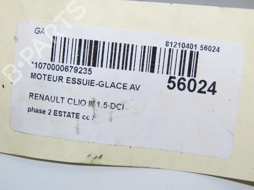 Used Front wiper motor RENAULT CLIO III Grandtour (KR0/1_) 1.5 dCi (88 hp) 32150822
