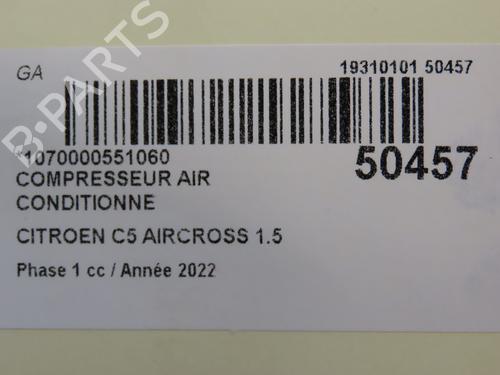Used AC compressor AC compressor CITROËN C5 AIRCROSS (A_) 1.5 BlueHDi 130 (ACYHZJ, ACYHZR) (131 hp) 19123443 19123443