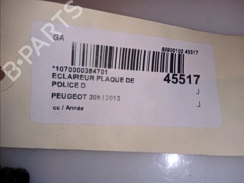 Licence plate light PEUGEOT 308 I (4A_, 4C_) 1.6 HDi | BP14880672I40 
