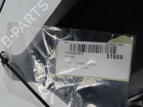 Used Left front fenders RENAULT SCÉNIC II (JM0/1_) 1.5 dCi (JM1E, JM16) (106 hp) 28801867