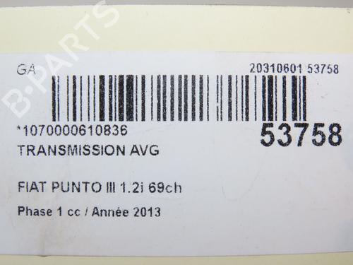 Used Left front driveshaft FIAT PUNTO (199_) 1.2 (199AXZ1A, 199BXZ1A) (69 hp) 28801543
