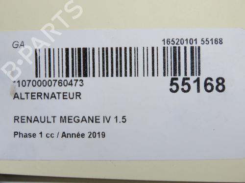 Alternator RENAULT MEGANE IV Hatchback (B9A/M/N_) 1.5 Blue dCi 115 (B9A6) | BP36246548M7  - Image 9