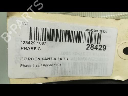 Used Left headlight CITROËN XANTIA (X2) [1998-2003]  23177706