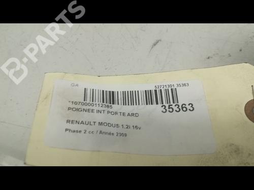 Rear right interior door handle RENAULT MODUS / GRAND MODUS (F/JP0_) 1.2 (JP0C, JP0K, FP0C, FP0K, FP0P, JP0P, JP0T) | BP9597854I16 