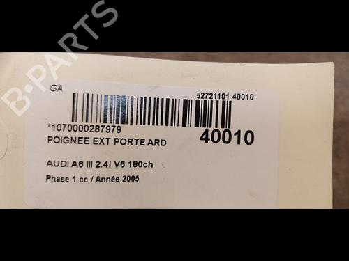 Højre bagtil udvendigt håndtag AUDI A6 C6 (4F2) 2.4 (177 hp) 23176779