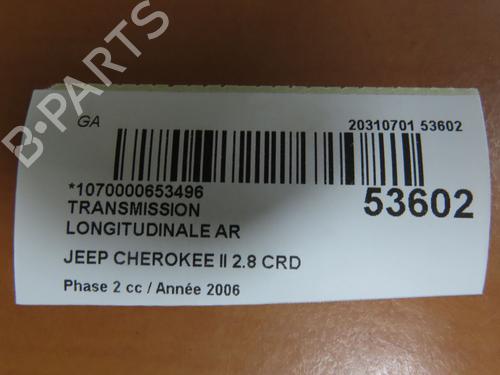 Driveshaft JEEP CHEROKEE (KJ) 2.8 CRD 4x4 | BP31120225M37