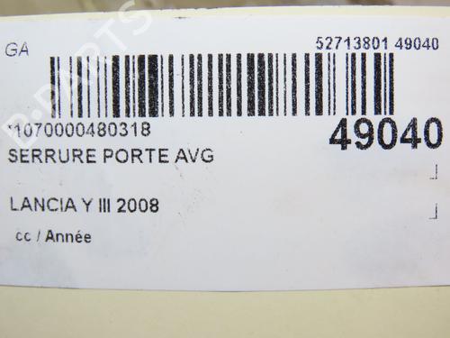 Front left lock LANCIA YPSILON (843_) 1.4 (843.AXG1A) | BP28968814C98 