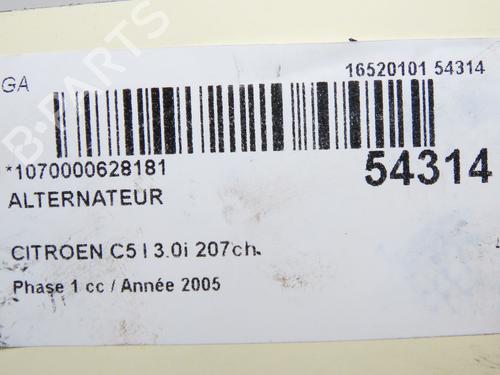 Alternator CITROËN C5 II (RC_) 3.0 V6 (RCXFUF) | BP35772983M7 - Image 8