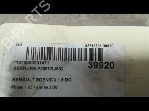 Front left lock RENAULT SCÉNIC II (JM0/1_) 1.5 dCi (JM1E, JM16) | BP9607787C98