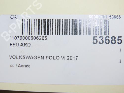 Used Right taillight VW POLO V (6R1, 6C1) 1.4 TDI (90 hp) 28832703