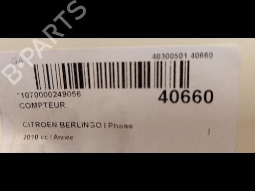 Used Instrument cluster CITROËN BERLINGO / BERLINGO FIRST MPV (MF_, GJK_, GFK_) 1.6 HDI 75 (MF9HW, GJ9HWC, GF9HWC, GN9HWC) (75 hp) 9611350