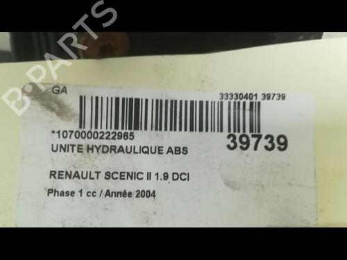 Used ABS pump RENAULT GRAND SCÉNIC II (JM0/1_) 1.9 dCi (JM0G, JM12, JM1G, JM2C) (120 hp) 9606736