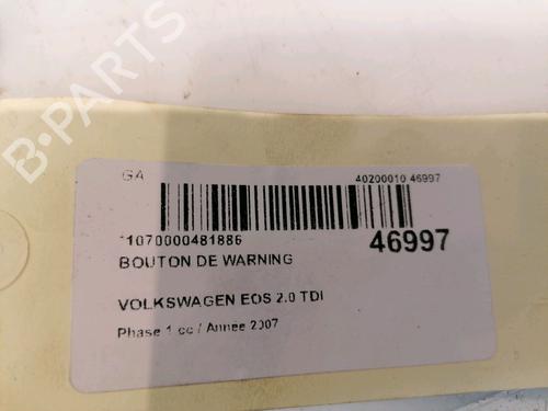 Used Warning switch Warning switch VW EOS (1F7, 1F8) 2.0 TDI (140 hp) 23174267 23174267