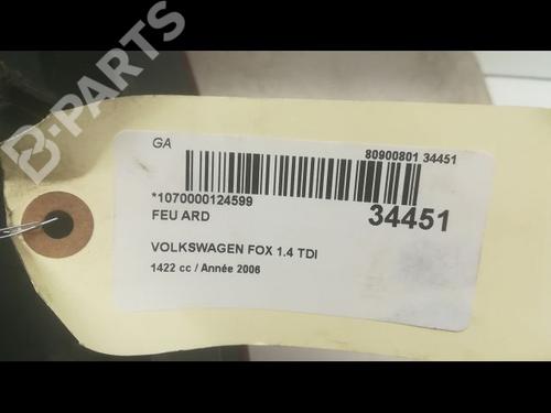 Right taillight VW FOX Hatchback (5Z1, 5Z3, 5Z4) 1.4 TDI | BP9598699C35 