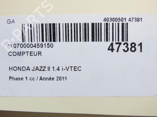 Used Instrument cluster Instrument cluster HONDA JAZZ III (GE_, GG_, GP_, ZA_) 1.3 i (GE6, GG3, GG6) (100 hp) 33222728 33222728