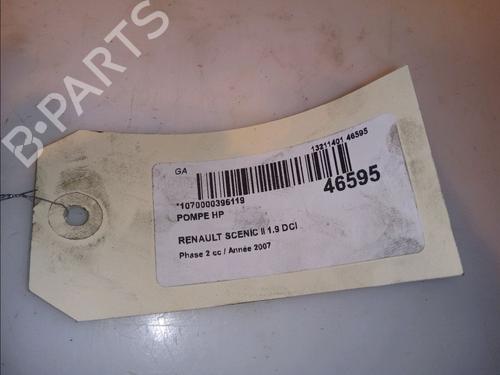 Used Injection pump RENAULT SCÉNIC II (JM0/1_) 1.9 dCi (JM14) (131 hp) 12262368