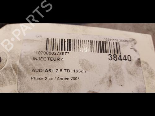 Used Injector AUDI A6 C5 Avant (4B5, 4B6) 2.5 TDI (163 hp) 9613894