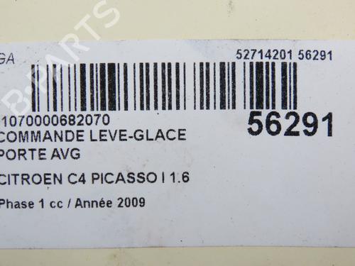 Left front window switch CITROËN C4 Picasso I MPV (UD_) 1.6 HDi | BP31077360I27  - Image 7