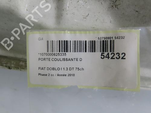 Højre side skydedør FIAT DOBLO Box Body/MPV (223_) 1.3 D Multijet (75 hp) 28832038