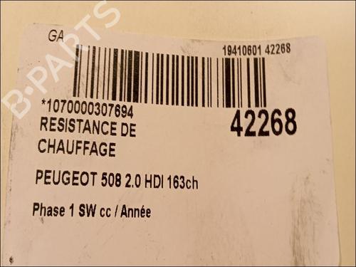 Used Heater resistor PEUGEOT 508 SW I (8E_) 2.0 HDi (163 hp) 11677399